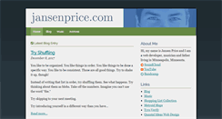 Desktop Screenshot of jansenprice.com